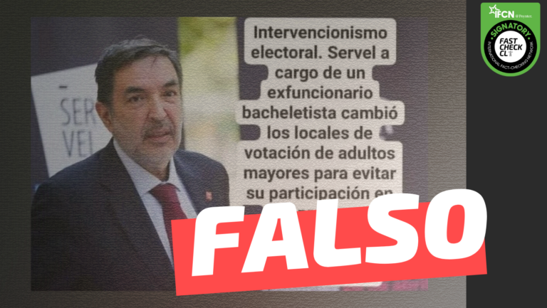 Lee más sobre el artículo (Imagen) “Intervencionismo electoral. Servel a cargo de un ex funcionario bacheletista cambió los locales de votación de adultos mayores para evitar su participación en las próximas elecciones. Privilegia la votación juvenil que vota por Boric”: #Falso