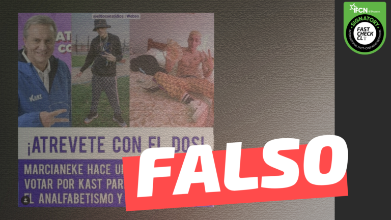 Lee más sobre el artículo “Atrevete con el dos: Marcianeke hace un llamado a votar por Kast para terminar con el analfabetismo y la drogadicción”: #Falso