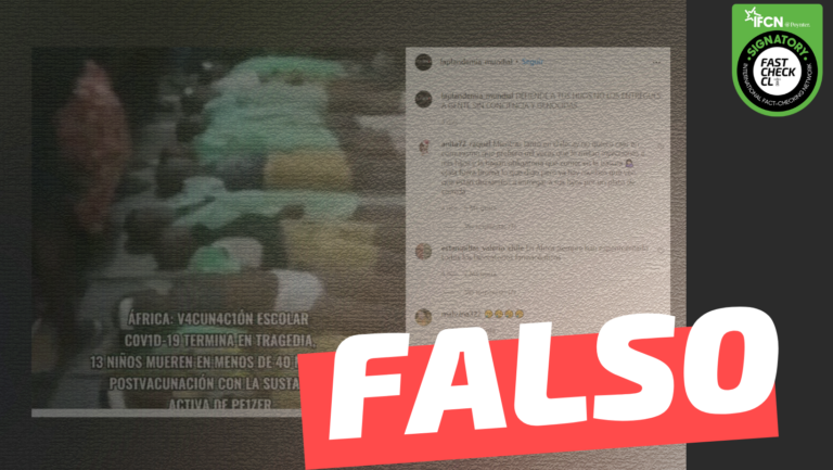 Lee más sobre el artículo “África: 13 niños mueren en menos de 40 minutos postvacunación con la sustancia activa de Pfizer”: #Falso