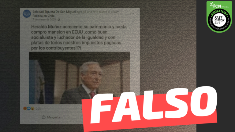 Lee más sobre el artículo (Imagen) Heraldo Muñoz acrecentó su patrimonio y hasta compró mansión en EE.UU como buen socialista y luchador de la igualdad y con platas de todos nuestros impuestos pagados por los contribuyentes: #Falso