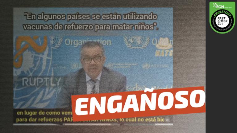 Lee más sobre el artículo Director de la OMS: “En algunos países se están utilizando vacunas de refuerzo para matar niños”: #Engañoso