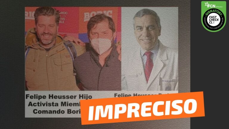Lee más sobre el artículo Felipe Heusser, es miembro del comando de Boric e hijo del director de la red salud UC-Christus: #Impreciso