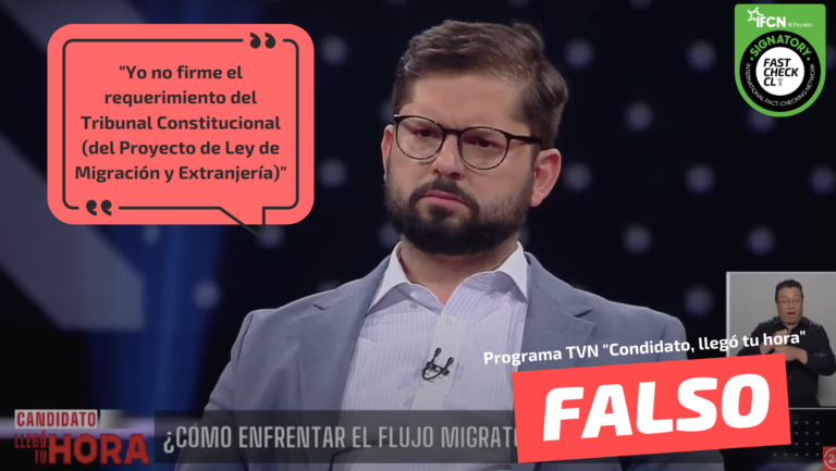 Lee más sobre el artículo “Yo no firme el requerimiento del Tribunal Constitucional (del Proyecto de Ley de Migración y Extranjería)”: #Falso