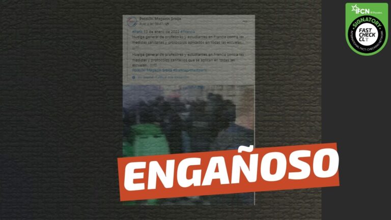Lee más sobre el artículo (Video) “Huelga general de profesores y estudiantes en Francia en contra de las medidas y protocolos sanitarios aplicados en las escuelas”: #Engañoso