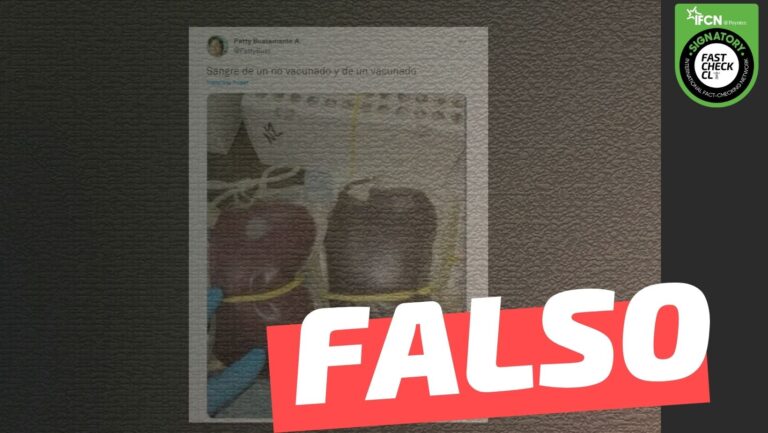 Lee más sobre el artículo (Imagen) La sangre cambia de color cuando te vacunas: #Falso