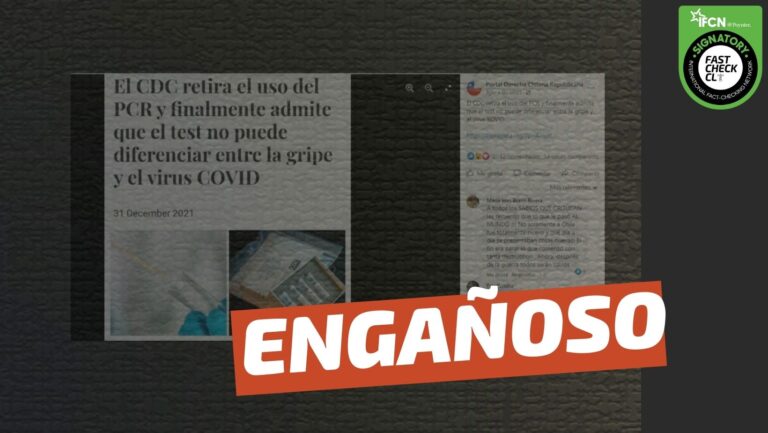 Lee más sobre el artículo “El CDC retira el uso del PCR y finalmente admite que el test no puede diferenciar entre la gripe y el virus COVID”: #Engañoso