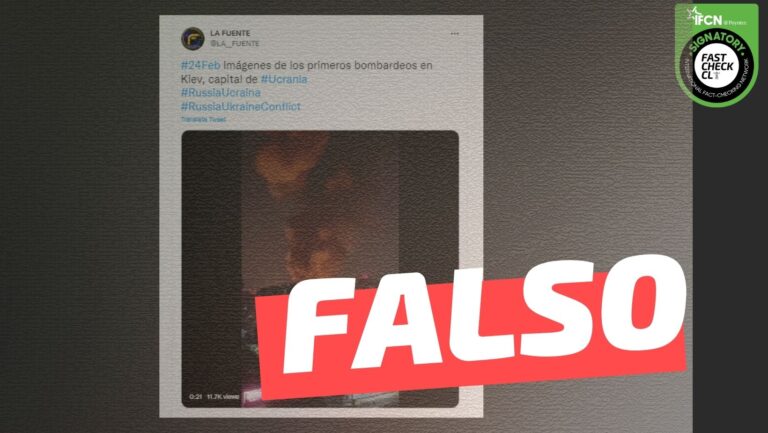 Lee más sobre el artículo (Video) “24/Feb Imágenes de los primeros bombardeos en Kiev, capital de Ucrania”: #Falso