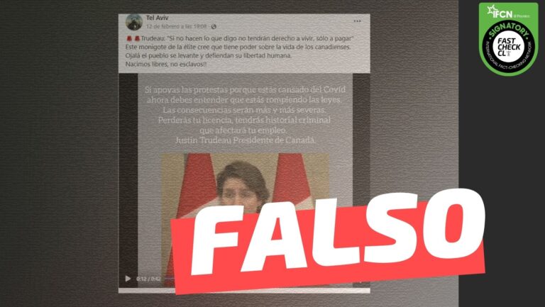 Lee más sobre el artículo Primer Ministro de Canadá: “Si no hacen lo que digo no tendrán derecho a vivir, solo a pagar”: #Falso