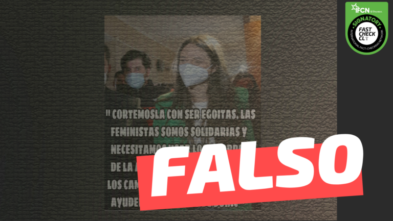 Lee más sobre el artículo Irina Karamanos: “Cortémosla con ser egoístas. Las feministas somos solidarias y necesitamos usar los ahorros de las AFP para poder realizar los cambios y las reformas que ayuden al gobierno de Boric”: #Falso