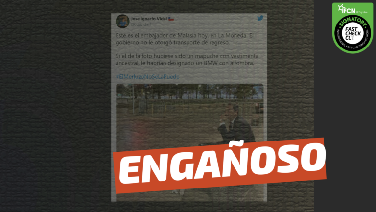 Lee más sobre el artículo (Imagen) “Este es el embajador de Malasia en La Moneda. El gobierno no le otorgó transporte de regreso”: #Engañoso