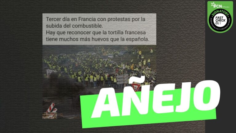 Lee más sobre el artículo (Imagen) “Tercer día en Francia con protestas por la subida del combustible”: #Añejo