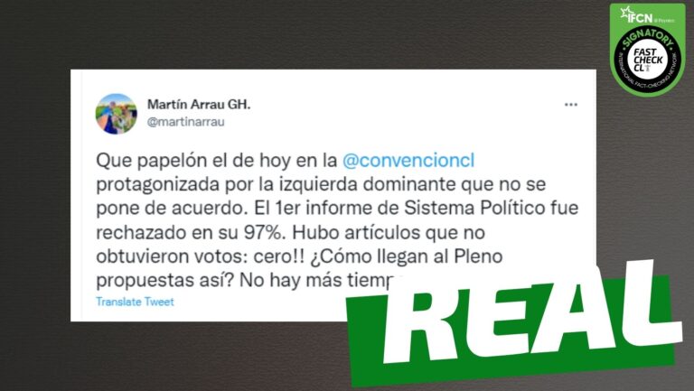 Lee más sobre el artículo Se rechazó el 97% del informe presentado por la comisión de Sistema Político de la Convención: #Real