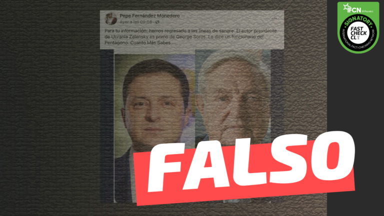 Lee más sobre el artículo “El actor presidente de Ucrania Zelensky es primo de George Soros. Lo dice un funcionario del Pentágono”: #Falso
