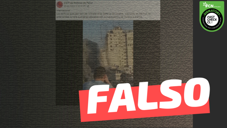 Lee más sobre el artículo (Video) “Los edificios que caen son del Ministerio de Defensa de Ucrania”: #Falso