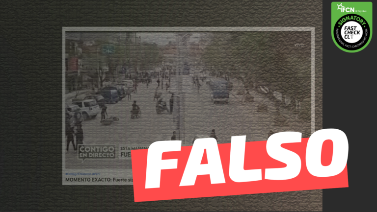 Lee más sobre el artículo (Video) “MOMENTO EXACTO: Fuerte sismo en Perú se sintió en el norte de Chile”: #Falso