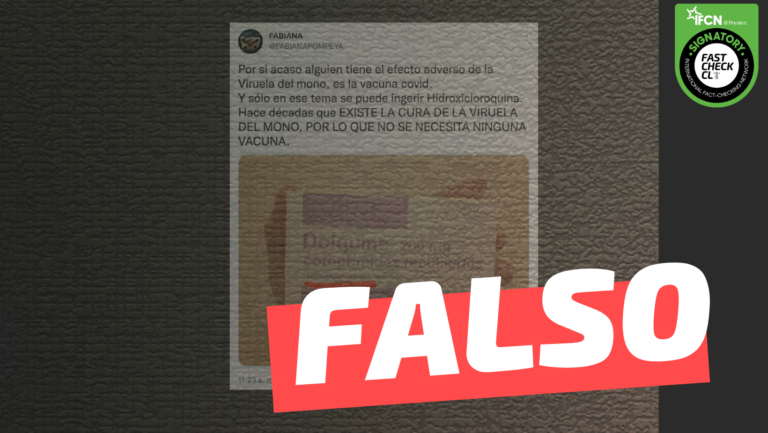 Lee más sobre el artículo “Por si acaso alguien tiene el efecto adverso de la Viruela del mono, es la vacuna Covid”: #Falso