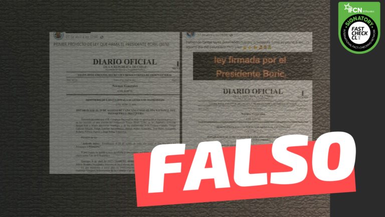 Lee más sobre el artículo La primera ley que firmó Gabriel Boric como Presidente fue la que establece el día del peluquero: #Falso