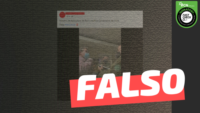 Lee más sobre el artículo (Video) “Ministro de Agricultura de Boric insulta a Carabineros”: #Falso