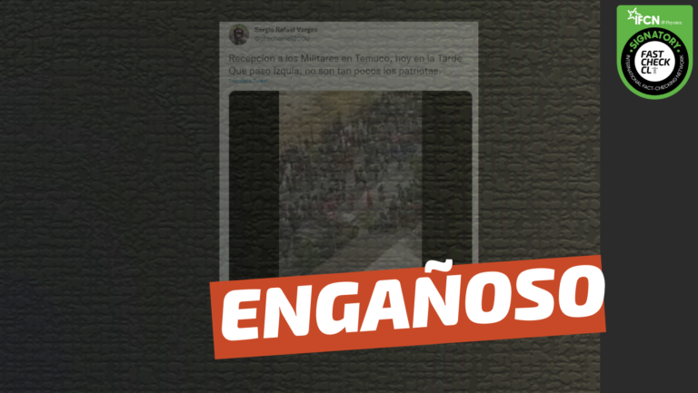 Lee más sobre el artículo (Video) “Así reciben a los militares en Temuco”: #Engañoso