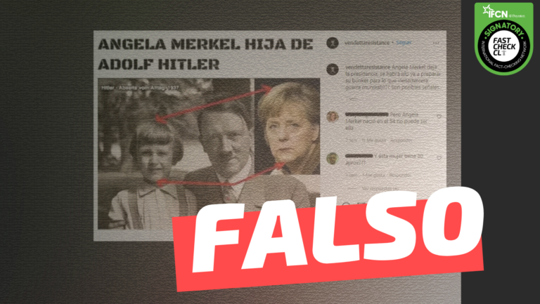 Lee más sobre el artículo Angela Merkel es hija de Adolf Hitler: #Falso