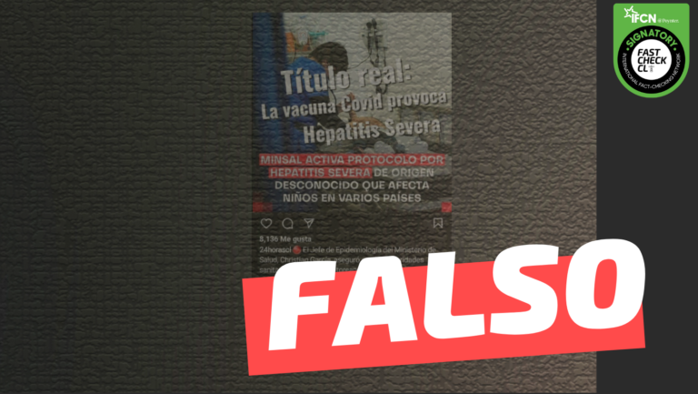 Lee más sobre el artículo “La vacuna Covid provoca hepatitis severa en niños”: #Falso
