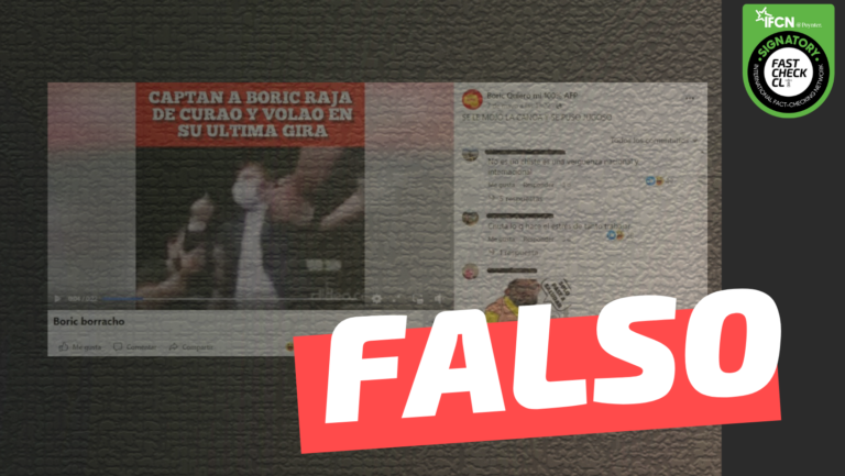 Lee más sobre el artículo (Video) “Captan a Boric curao y volao en su última gira”: #Falso