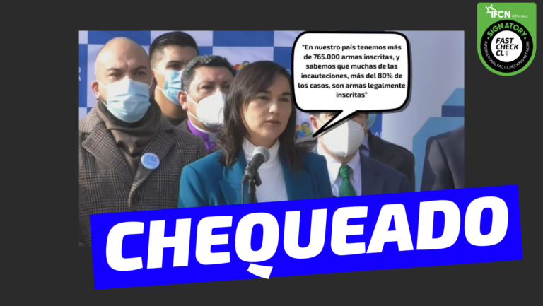 Lee más sobre el artículo “En nuestro país tenemos más de 765.000 armas inscritas, y sabemos que en muchas de las incautaciones, más del 80% de los casos son armas legalmente inscritas”: #Chequeado