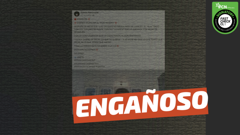 Lee más sobre el artículo (Video) “Quieren silenciar al Kun Agüero después de decir que ‘las vacunas no sirven para un carajo'”: #Engañoso