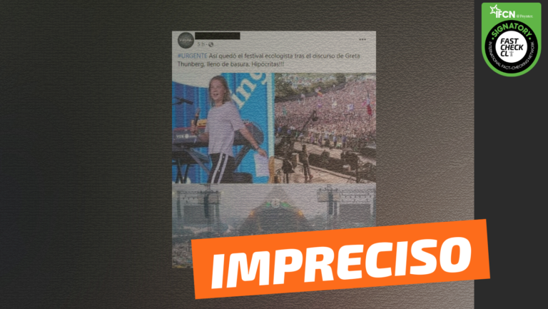 Lee más sobre el artículo (Imagen)”Así quedó el festival ecologista tras el discurso de Greta Thunberg, lleno de basura”: #Impreciso