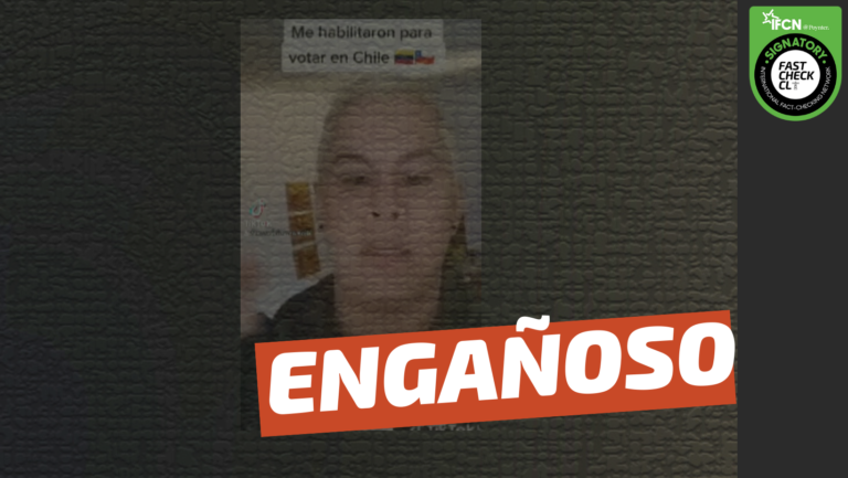Lee más sobre el artículo (Video) “Esta persona tiene un mes y 10 días en nuestro país, el corrupto Servel lo habilita para votar”: #Engañoso