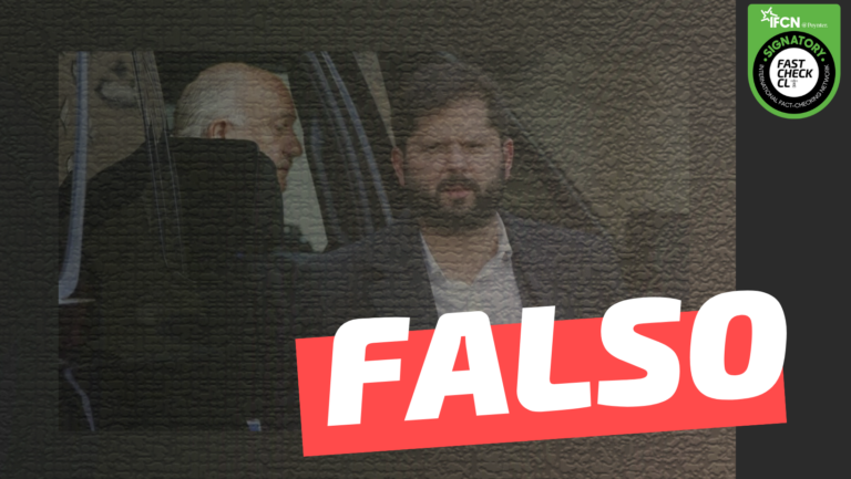 Lee más sobre el artículo Imagen del presidente del PC, Guillermo Teillier, con Gabriel Boric en el auto presidencial: #Falso