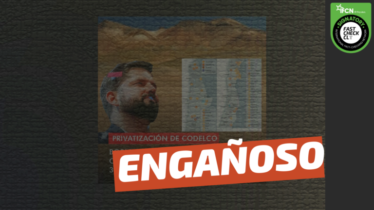 Lee más sobre el artículo “Boric inicia la privatización de Codelco ofertando en Canadá 34 proyectos de la cuprífera estatal”: #Engañoso