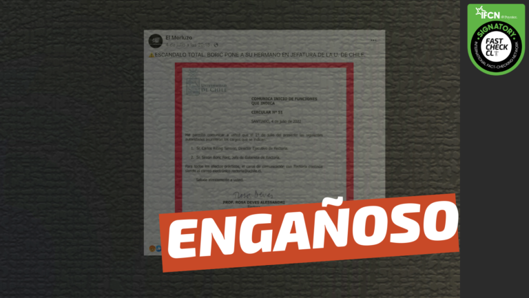 Lee más sobre el artículo (Imagen) “Boric pone a su hermano en jefatura de la Universidad de Chile”: #Engañoso