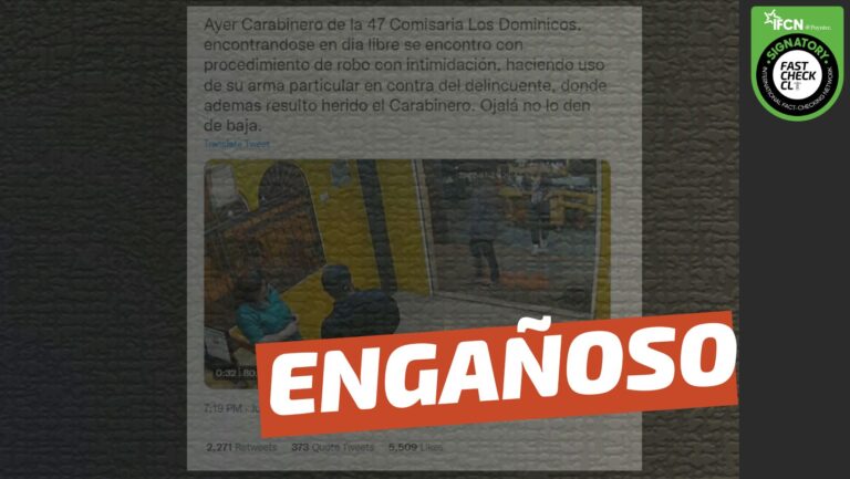Lee más sobre el artículo (Video) Carabinero de la 47 comisaría de Los Dominicos, en su día libre, se encontró con procedimiento de robo con intimidación e hizo uso de su arma: #Engañoso