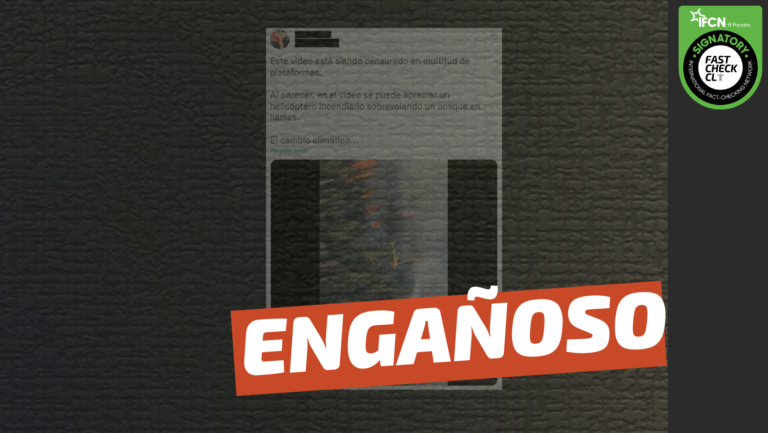 Lee más sobre el artículo (Video) Helicóptero provocando un incendio en el bosque: #Engañoso