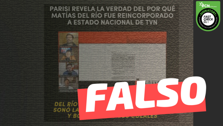 Lee más sobre el artículo (Video) Matías del Río puso una demanda judicial contra TVN: #Falso