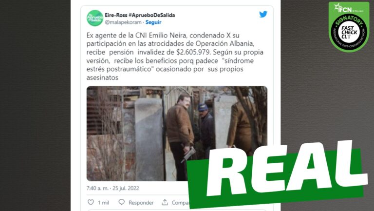 Lee más sobre el artículo “Ex agente de la CNI Emilio Neira (Operación Albania) recibe pensión  invalidez de $2.605.979”: #Real