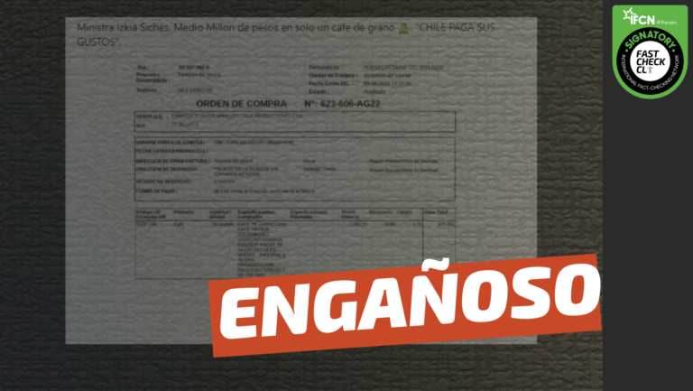 Lee más sobre el artículo (Imagen) El Ministerio del Interior pagó “medio millón de pesos en solo un café de grano”: #Engañoso