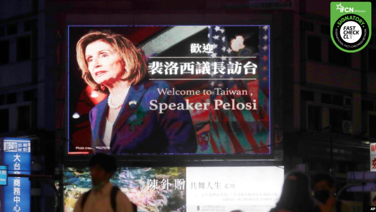 Lee más sobre el artículo Una visita problemática: el aterrizaje de Nancy Pelosi en Taiwán, que sube la tensión global y el conflicto entre China y Estados Unidos
