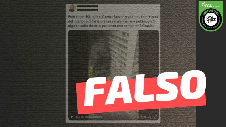 Lee más sobre el artículo “Este video sucedió entre jueves y viernes. La ministra del Interior pidió a la prensa no alarmar a la población”: #Falso