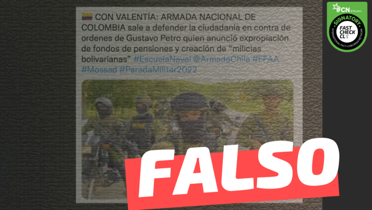 Lee más sobre el artículo (Video) “Armada Nacional de Colombia sale a defender a la ciudadanía en contra de Gustavo Preto (…)”: #Falso
