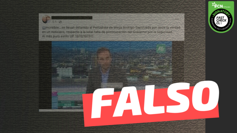 Lee más sobre el artículo Periodista Rodrigo Sepúlveda fue detenido luego de su interpelación a Gabriel Boric: #Falso