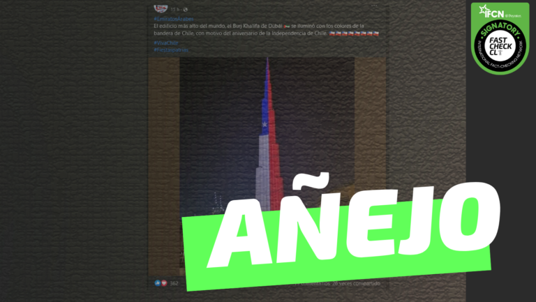 Lee más sobre el artículo (Imagen) “El edificio más alto del mundo, el Burj Khalifa de Dubái se iluminó con los colores de la bandera de Chile, por el  cumpleaños de nuestra Patria”: #Añejo