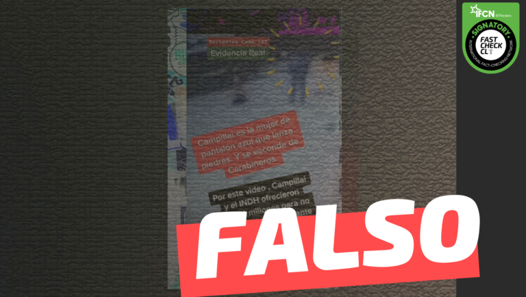 Lee más sobre el artículo (Video) “Fabiola Campillai, minuto de ocurridos los hechos, se encontraba atacando a Carabineros (…)”: #Falso