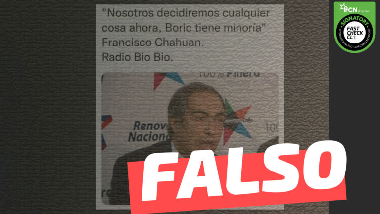 Lee más sobre el artículo Francisco Chahuán: “Nosotros decidiremos cualquier cosa ahora, Boric tiene minoría”: #Falso