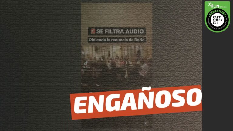 Lee más sobre el artículo (Video) “Se filtra audio del alcalde de Talagante pidiendo la renuncia de Boric”: #Engañoso
