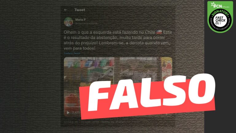 Lee más sobre el artículo (Video) “Miren lo que está haciendo la izquierda en Chile” #Falso