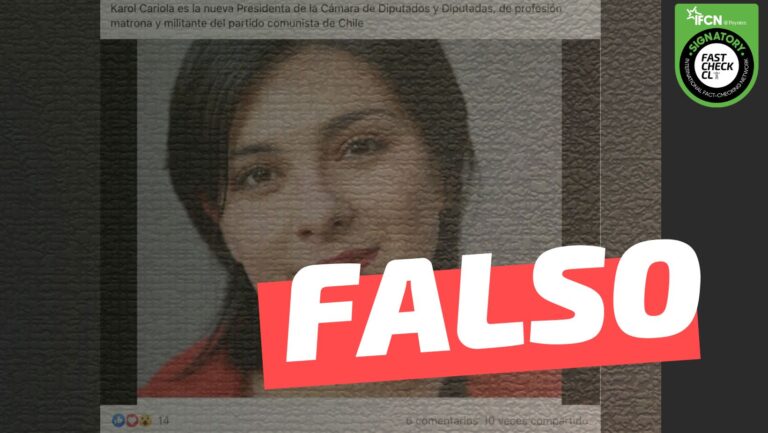 Lee más sobre el artículo “Karol Cariola es la nueva presidenta de la Cámara de Diputados y Diputadas”: #Falso