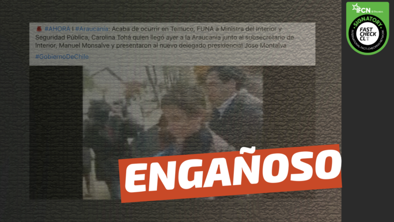 Lee más sobre el artículo (Video) “Acaba de ocurrir en Temuco, funa a Ministra del Interior, Carolina Tohá (…)”: #Engañoso