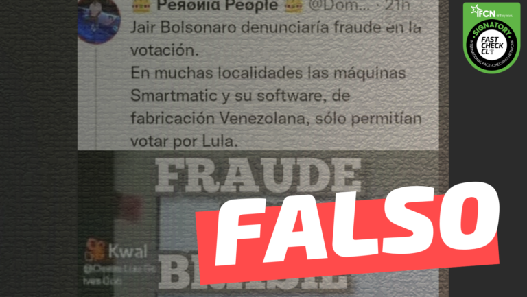 Lee más sobre el artículo “En muchas localidades las máquinas Smartmatic y su software, de fabricación venezolana, solo permitían votar por Lula”: #Falso